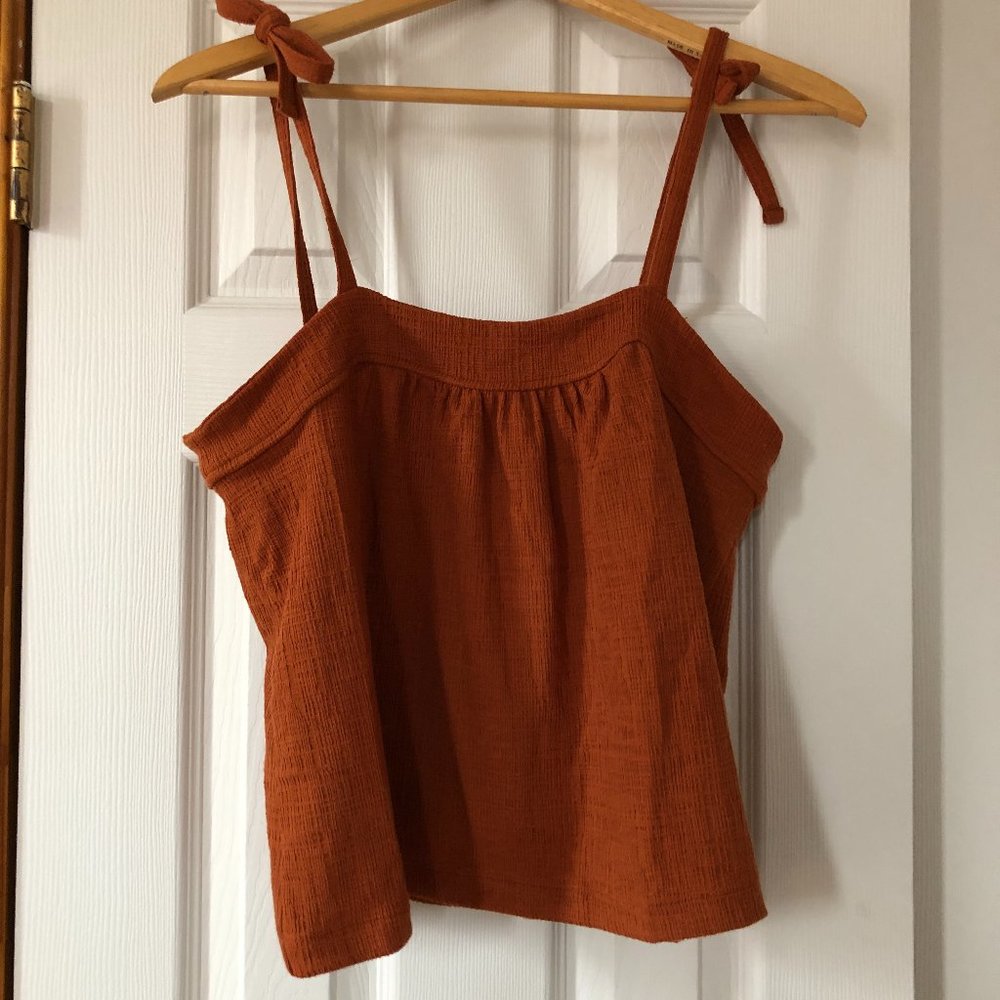 Madewell Texture & Thread Red Tank Top